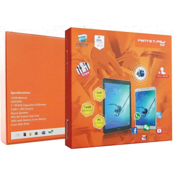 PENTA P11, IPS Tablet 7 Inch, 4G, Wi-Fi, Android 4.4.2, 16GB, 2GB RAM, Quard Core, Dual Camera