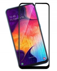 Tempered Glass for Samsung Galaxy A50 Full Screen Coverage (Pack of 1 (Black))