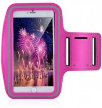 Sports Running Armband Case cover holder for iPhone 6 Plus & Samsung Note 3/4,Hot Pink