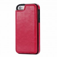 Apple Iphone 8 / 7 Wallet Case with Card Holder Premium pure Leather Kickstand Card Slots , Double Magnetic Clasp And Durable Shockproof Cover For Iphone 7
