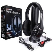 5IN1 Wireless Headphone Casque Audio Sans Fil Ecouteur Hi-Fi Radio FM TV MP3 MP4