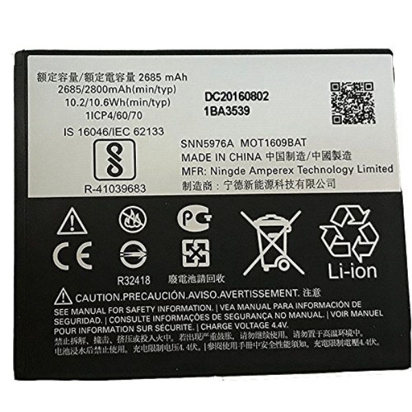 100%original 2685mAh ga40 Battery for Ga40 MOT1609BAT M0T1609BAT For MOTOROLA MOTO G4 PLAY XT1600 XT1607 XT1609