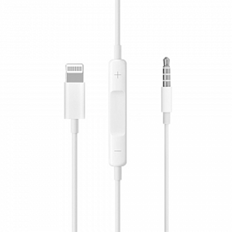 Apple LIGHTNING TO 3.5 AUX Audio wire control Adapter Cable Model : MH021
