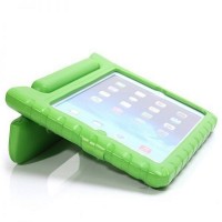 Kids Safe Thick Foam Shock Proof Eva Silicone Case Handle Cover for Apple iPad Air 5 (Green)