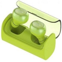 QCY Q29 Mini Wireless Bluetooth 4.1 Double Dual Headphone Earphone Whit Charging Box (Green)