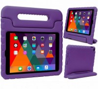 Kids Safety Shockproof Handle Friendly Thick Foam Stand Protective Stand Case Cover for Apple iPad Mini Purple 