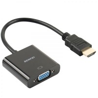 HDMI to VGA, Benfei Gold-Plated HDMI to VGA Adapter (Male to Female) for Computer, Desktop, Laptop, PC, Monitor, Projector, HDTV, Chromebook, Raspberry Pi, Roku, Xbox and More - Black 000155black