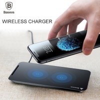 Baseus LCD 8000 mAh QI cargador inalámbrico 2A Dual USB Power Bank para el iPhone X 8 Samsung S9 cargador de batería 5 W cojín de carga inalámbrico