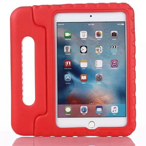 Kids Safety Shockproof Handle Friendly Thick Foam Stand Protective Stand Case Cover for Apple iPad Mini Red